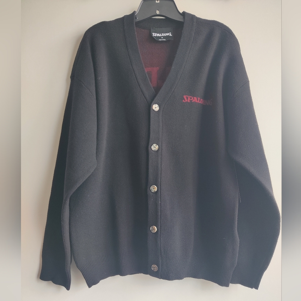 Spalding Black Button-Up Cardigan
